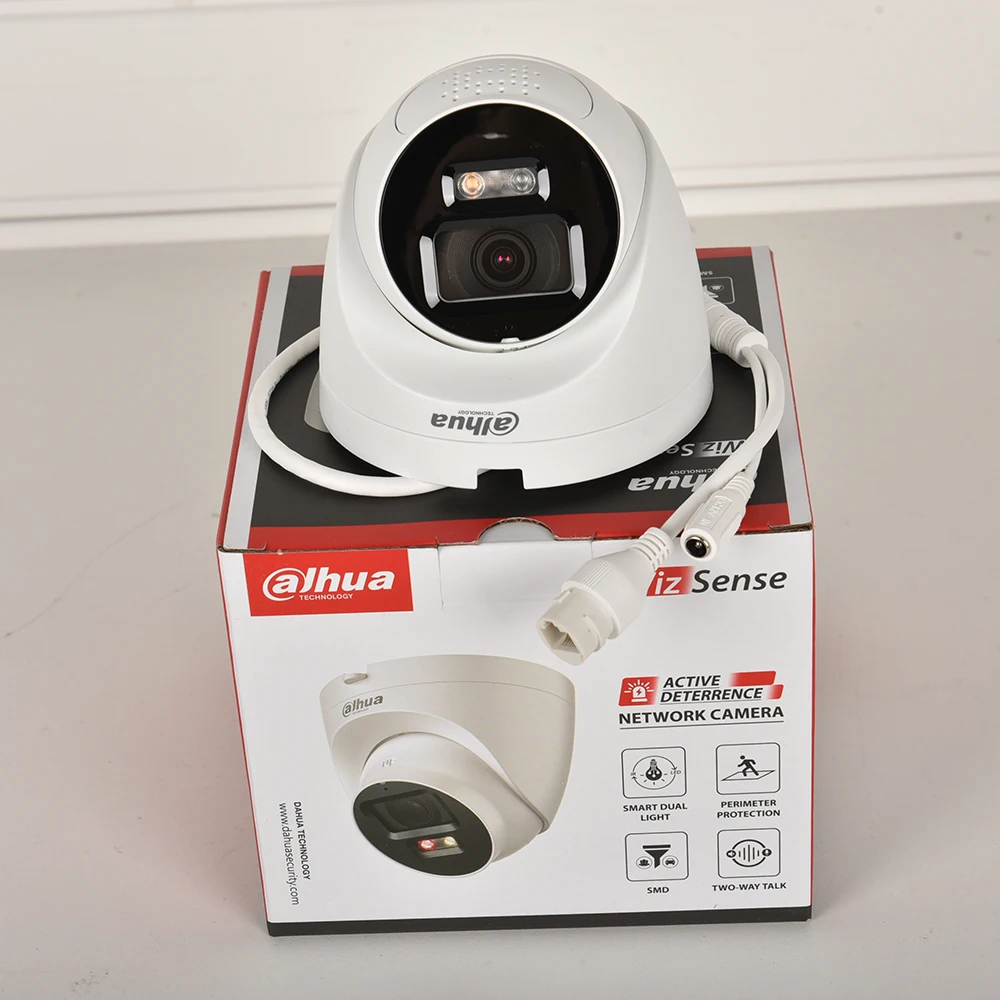 داهوا اتجاهين الصوت 5MP حماية الأمن الذكية المزدوجة الضوء الردع النشط IPC-HDW2549T-S-PV WizSense شبكة POE كاميرا جديدة