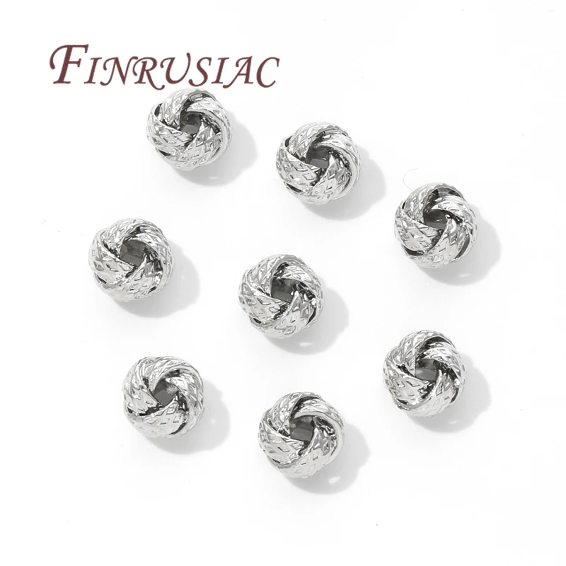 18K Real Gold Plated Bead Separators,Rounds Beads,Accessories For Bracelets,Metal Separators Beads,DIY Jewelry Making Supplies
