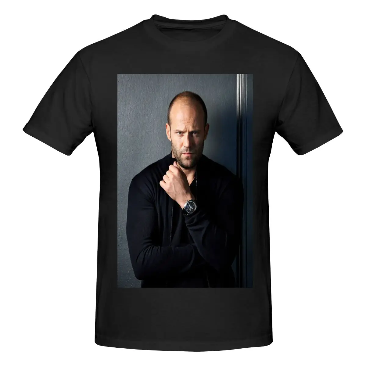 Забавная мужская футболка Jason Statham, топы с принтом, свободные и облегающие женские футболки.