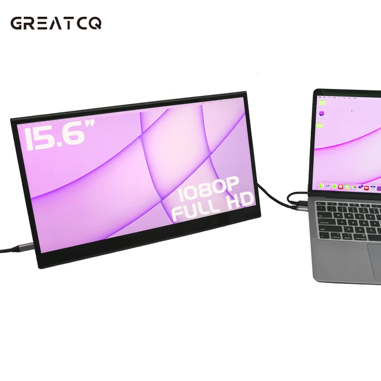 15.6 Inch Portable Gaming Laptop with IPS Touchscreen USB & Type C Interfaces LCD Backlit Screen Extender