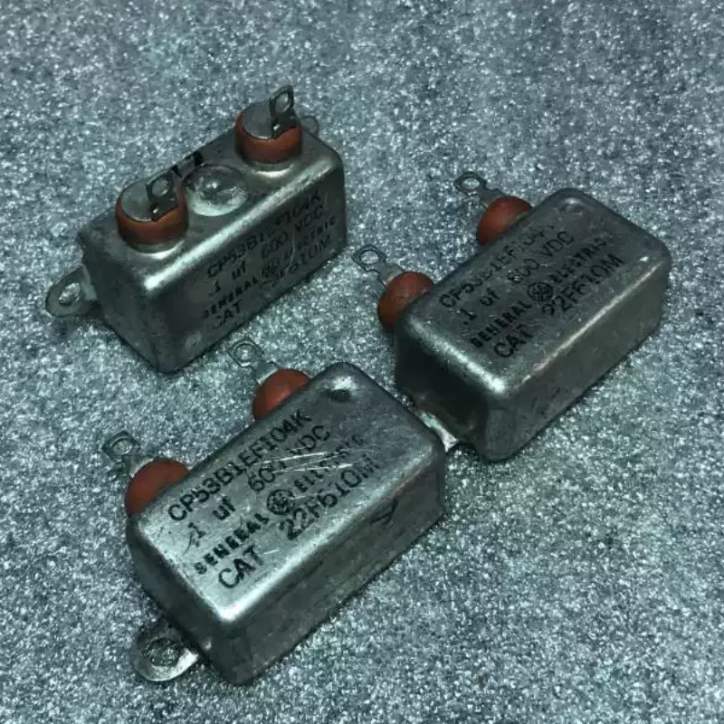 Antique American General Electric 0.1UF 600V copper shell gallbladder coupling oil immersed capacitor