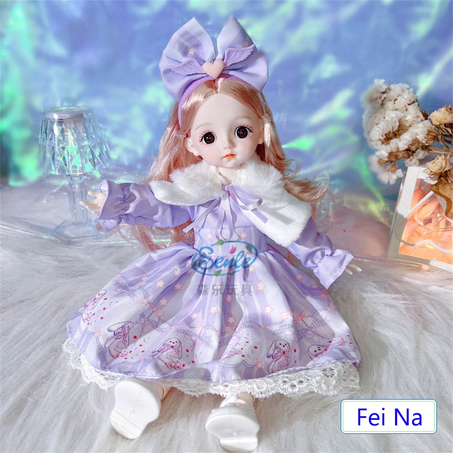 30 cm Puppe mit Kleidung für Kinderspielzeug Mädchen 6 bis 10 Jahre 1/6 Kleidung für BJD-Puppen Puppenhaus-Zubehör – Detail 8