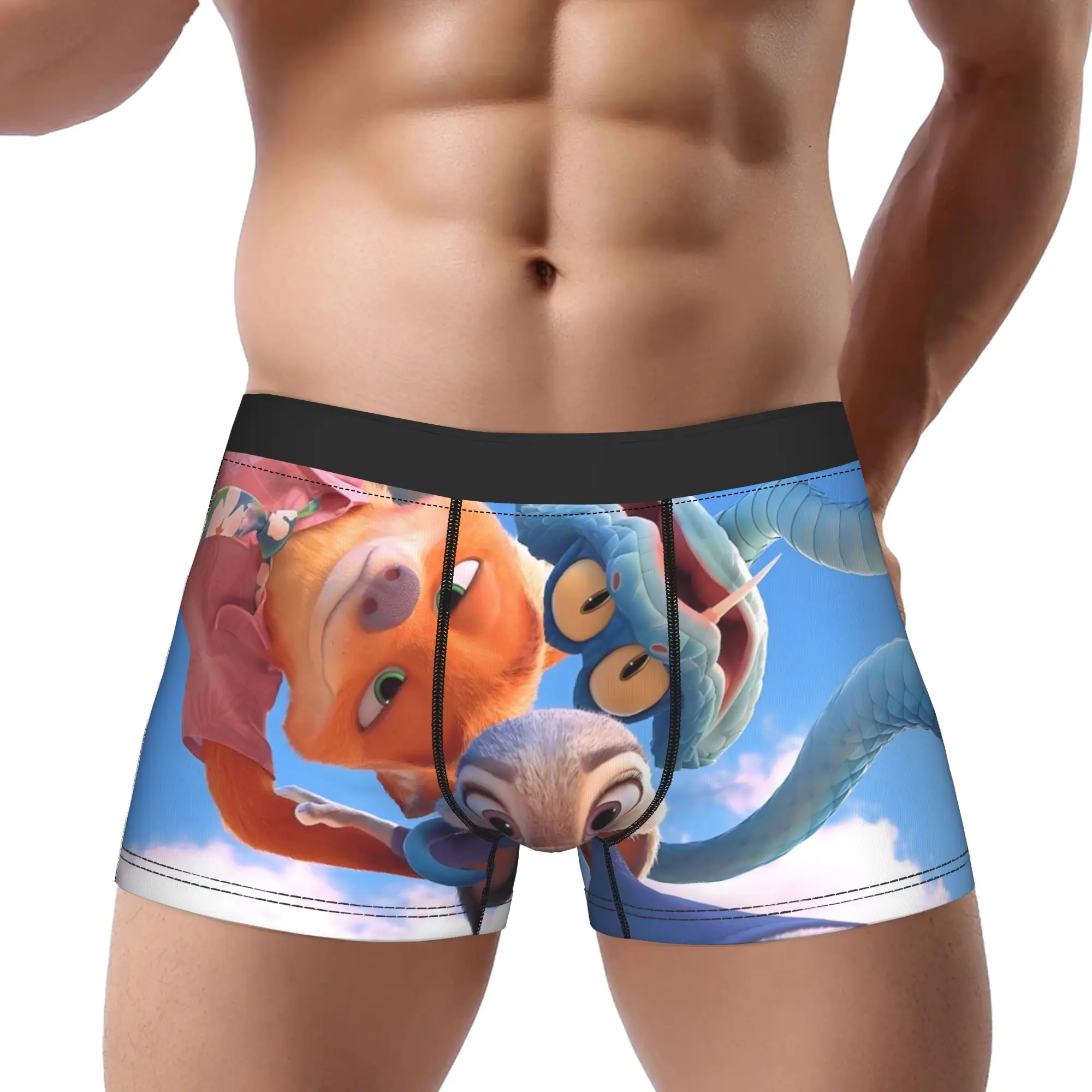 

1 шт. трусы Zootopia Nick and Judy Gary, дышащие трусики, мужское нижнее белье, удобные шорты