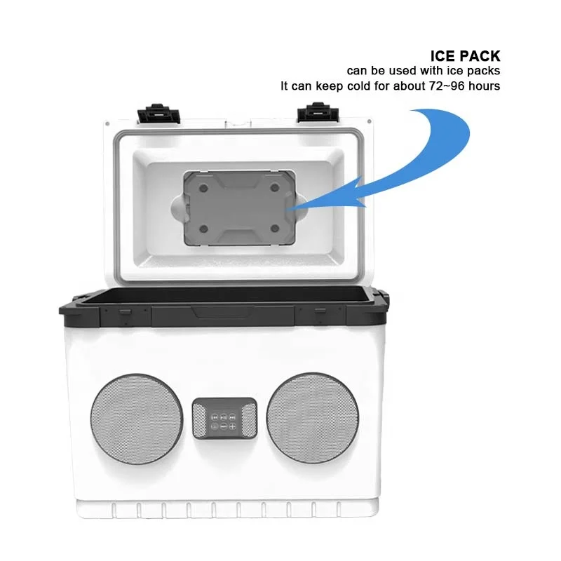 Factory Price 15L 20L 28L Portable Ice Chest Cooler Box Transport Medicine Waterproof Music Cooler Box