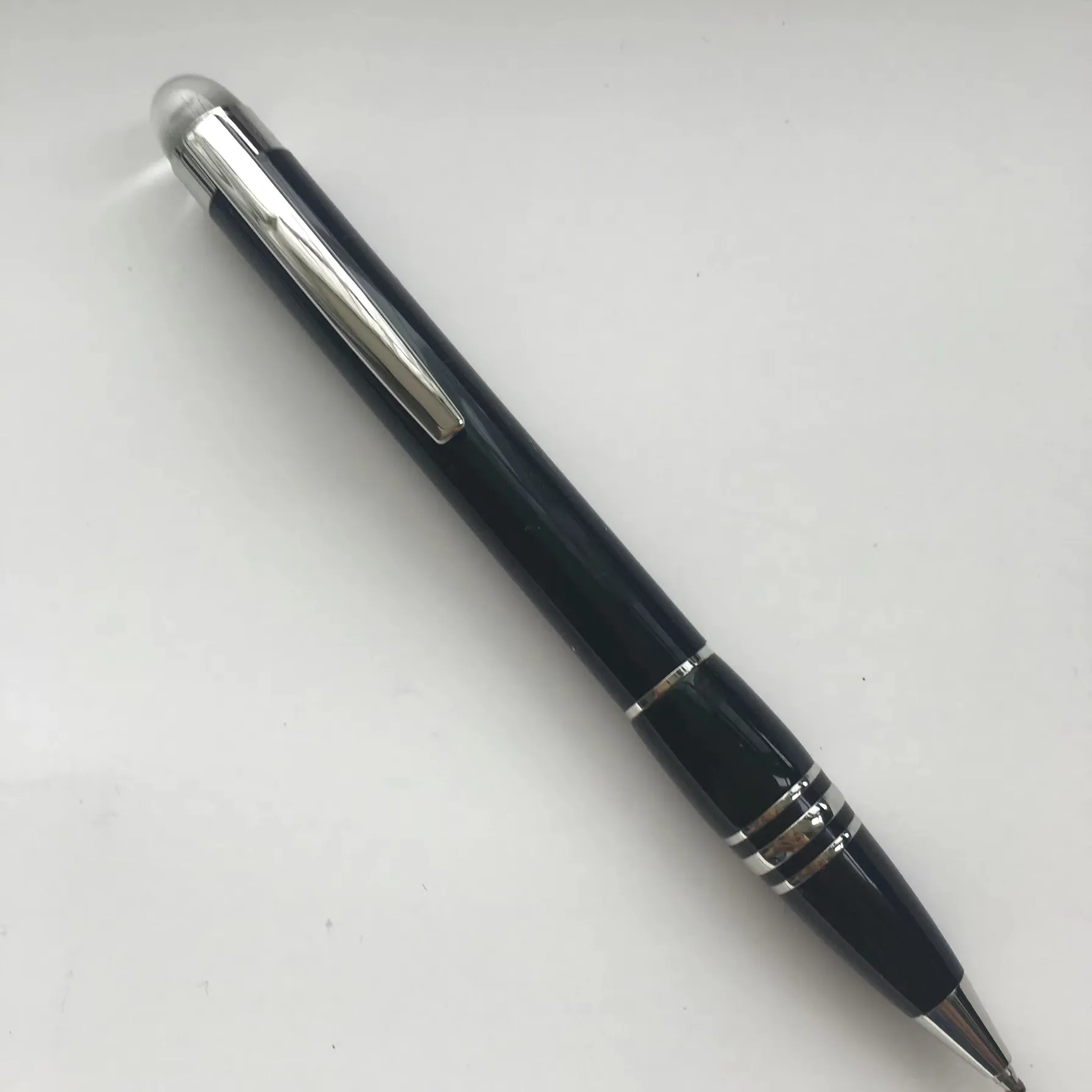 limited-edition-m-b-black-resin-chessboard-crystal-star-rollerball-gel-ballpoint-pen-unique-design-office-series