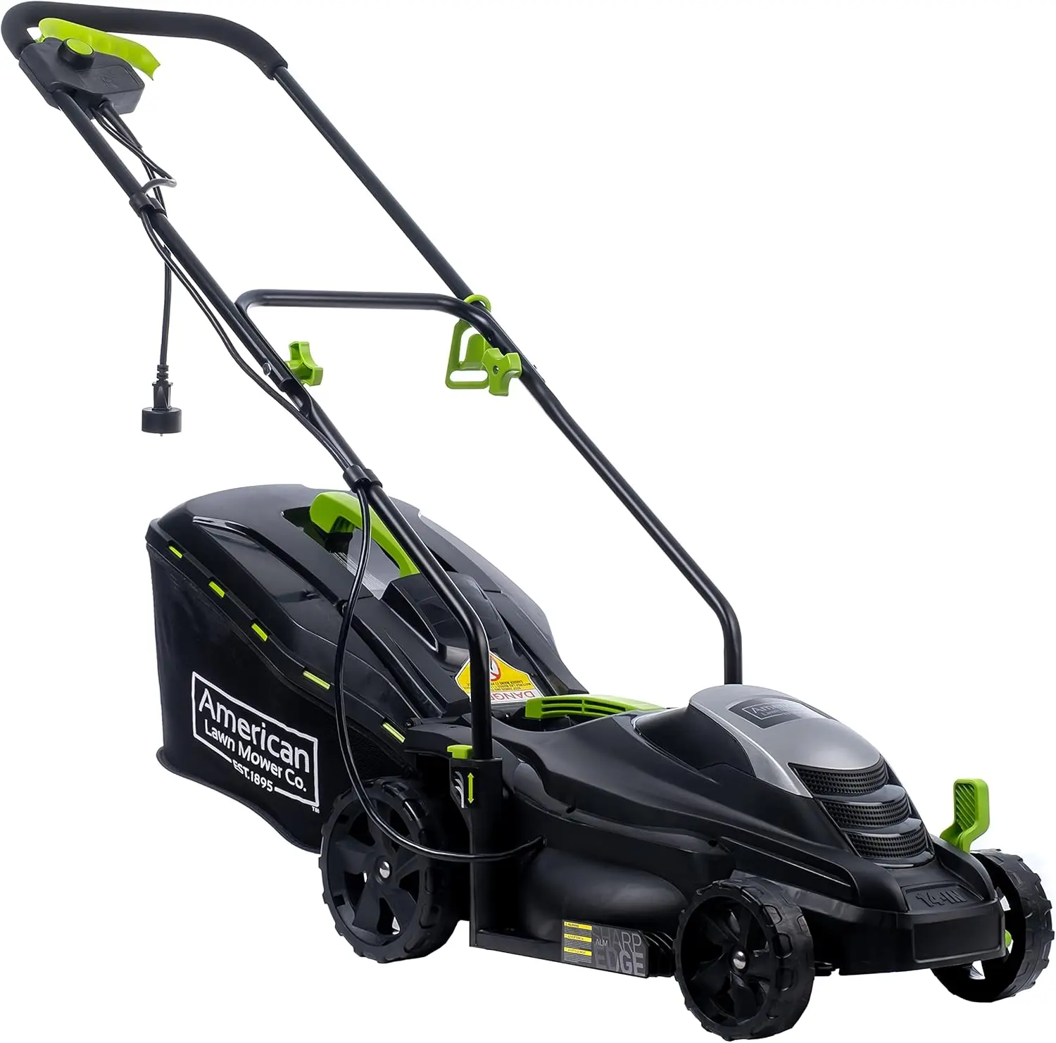 Lawn Mower Company 50514 14" 11-Amp Corded Electric Lawn Mower, Black