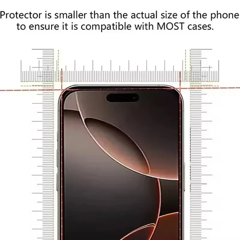 5 szt. Szkło Hartowane 100D do iPhone 15 14 13 12 11 16 Pro Max Mini Folia Ochronna na Ekran do iPhone 17 PRO XR X XS MAX 7 8 Plus Szkło — zdjęcie produktu 5