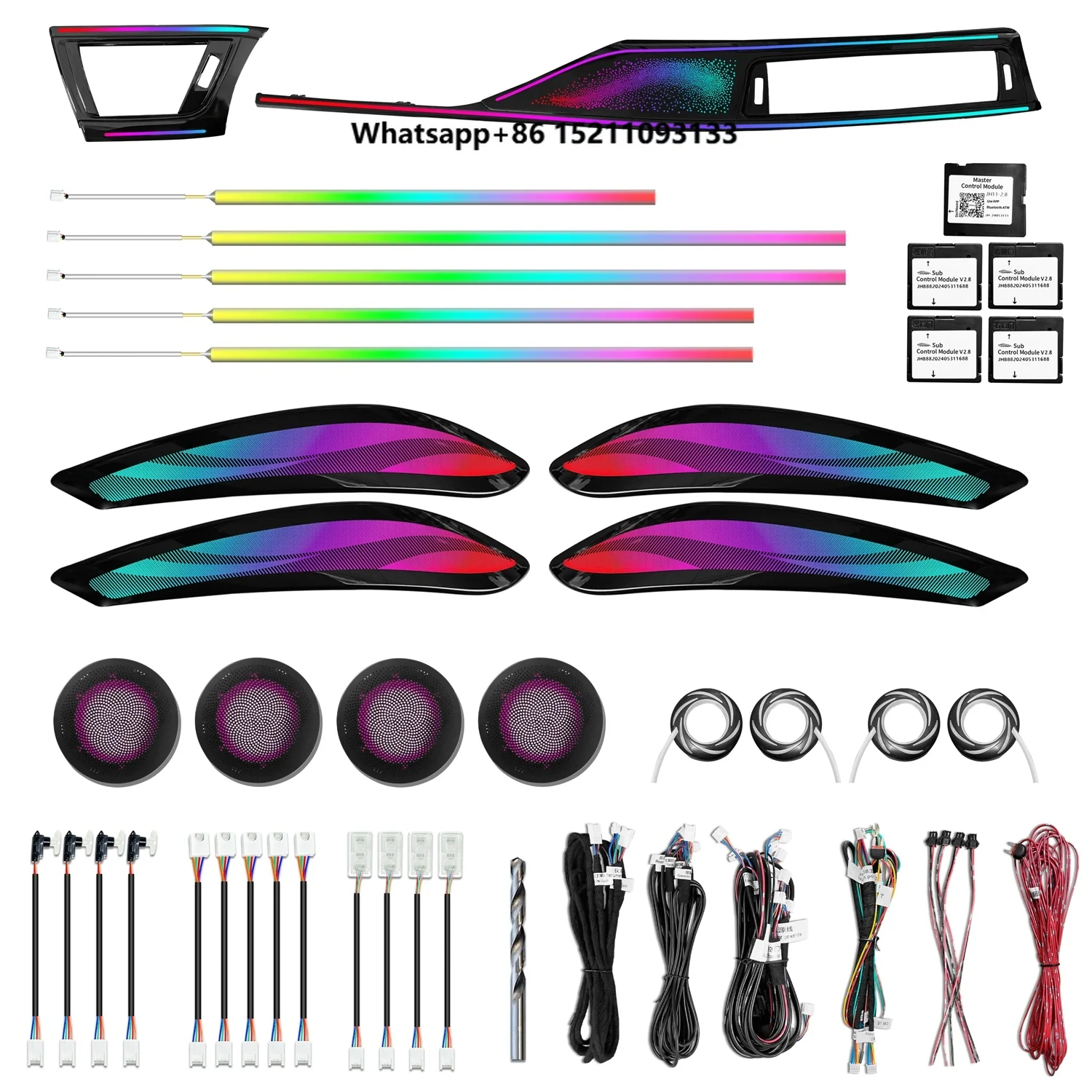 Iluminação Ambiente Icarsin para Carros com Direção à Direita F30/F36 Série 4 Gran Coupe, Acessórios de Upgrade de Iluminação LED para Interior de Car