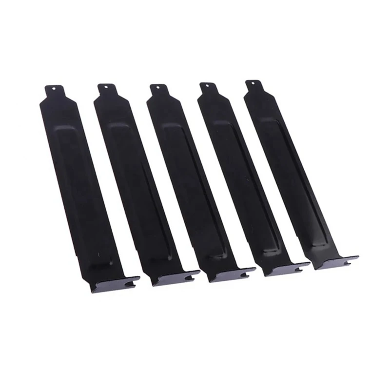 5 PCS PCI Slot Covers Bracket With Screws Full Profile Expansion Dust Filter Blanking Plate Black Metal For PCI Slot