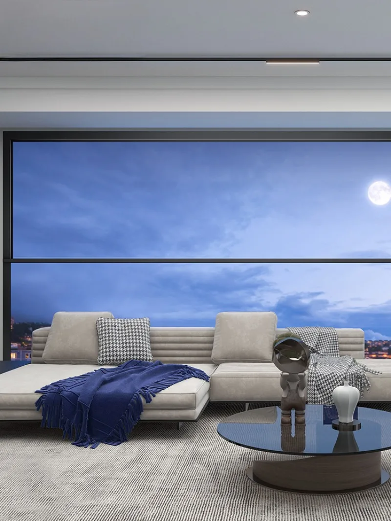 Electric lift window sealed balcony sound insulation broken bridge aluminum window