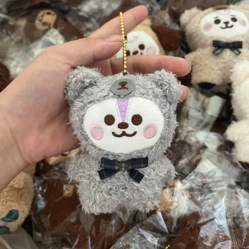 Bt21ed اليومية المحدودة سلسلة تاتا شيمي منقوشة أفخم دمية زوجين حقيبة مدرسية قلادة لطيف الكرتون كوكي كويا دمية المفاتيح هدية