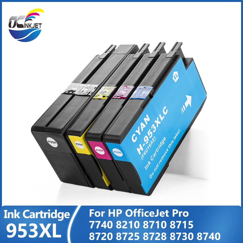 Compatible HP 953 953XL Color Premium Ink Cartridge HP OfficeJet Pro 7720 7740 8210 8218 8710 8715 8720 8725 Inkjet Printer