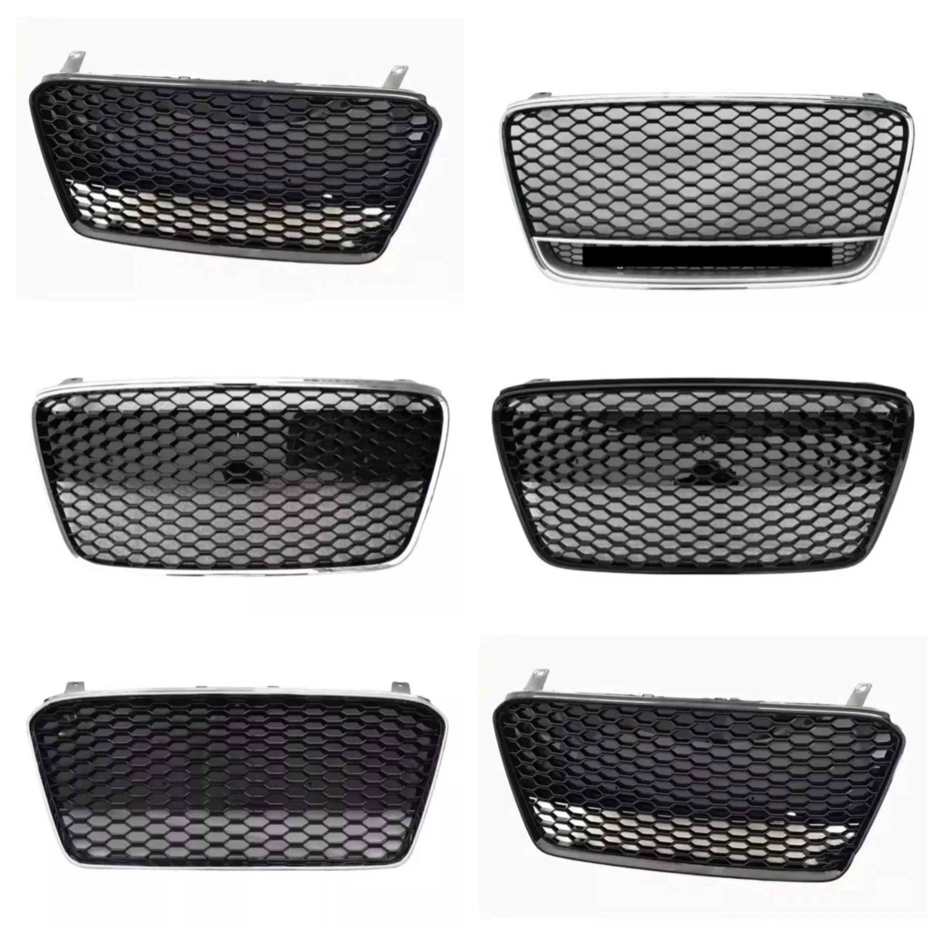 Body Kit Radiator Grille for Audi R8 07-16 Convert RSR8 Style Black Net Car Accessories