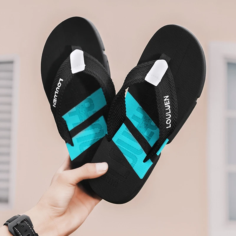 Brand Summer Men Flip Flops Beach Slippers Outdoor High Quality Men Fashion Breathable Casual Men House Slippers Summer Outdoor