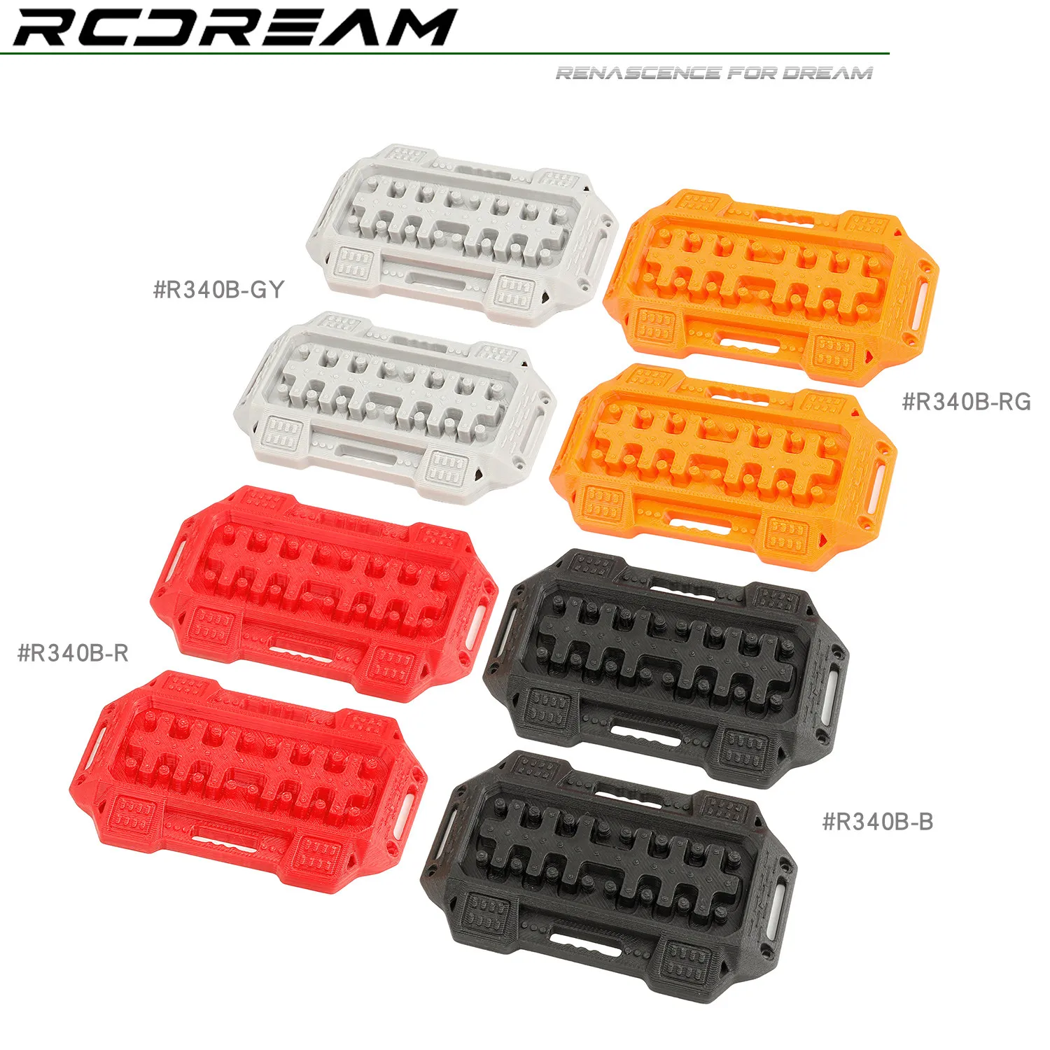 RCDream Short Anti Slip Anti Sinking Recovery Traction Board For 1/7 1/8 1/10 Rc Offroad Crawler Car Rc Car Accessory