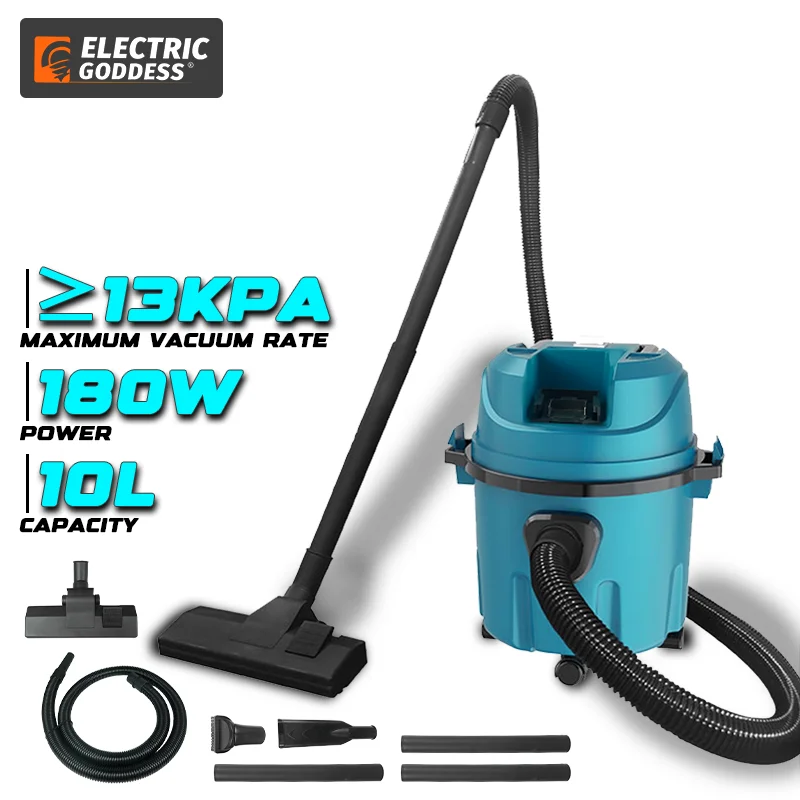 

Electric Goddess 2 IN 1 Electric Wet & Dry Vacuum Cleaner 13kPa Wireless Cleaner Portable 10L Tank For Makita 18V Battery Pin