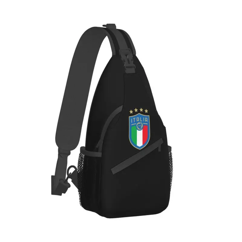 Bolsa de peito crossbody para homens, presente legal do futebol italiano, mochila de ombro para viagens e ciclismo, estilingues personalizados,