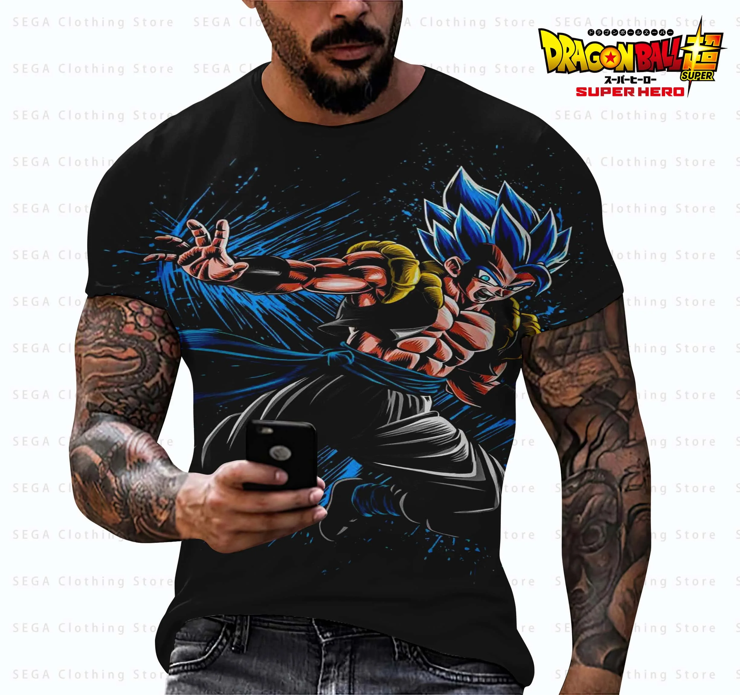 

Dragon Ball Z 2025 Goku Men's T-shirt Anime T-shirts Children's Clothing Short Sleeve Essentials Tops Fashion New Harajuku Style