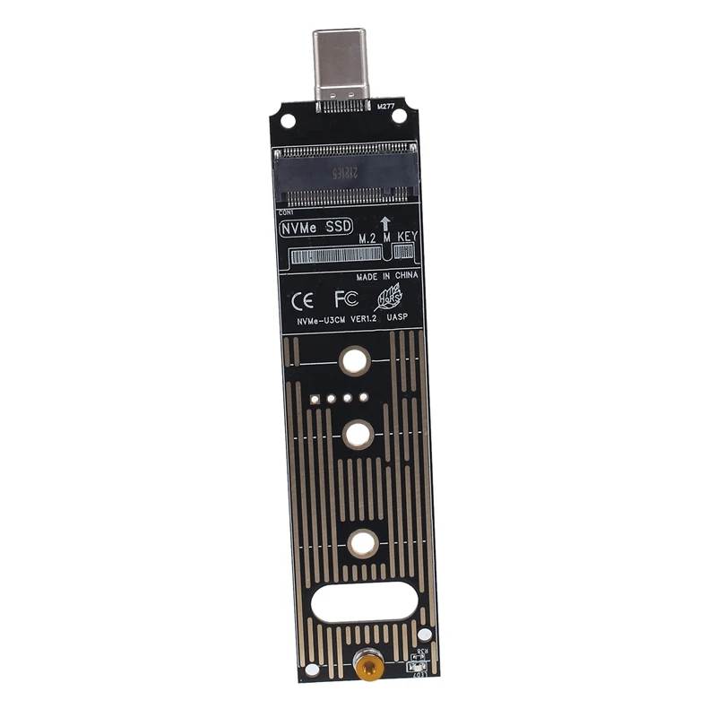 

Адаптер M2 SSD Nvme, корпус M.2 на TYPE-C, внешний конвертер для NVME PCIE M Key 2230/2242/2260/2280 SSD