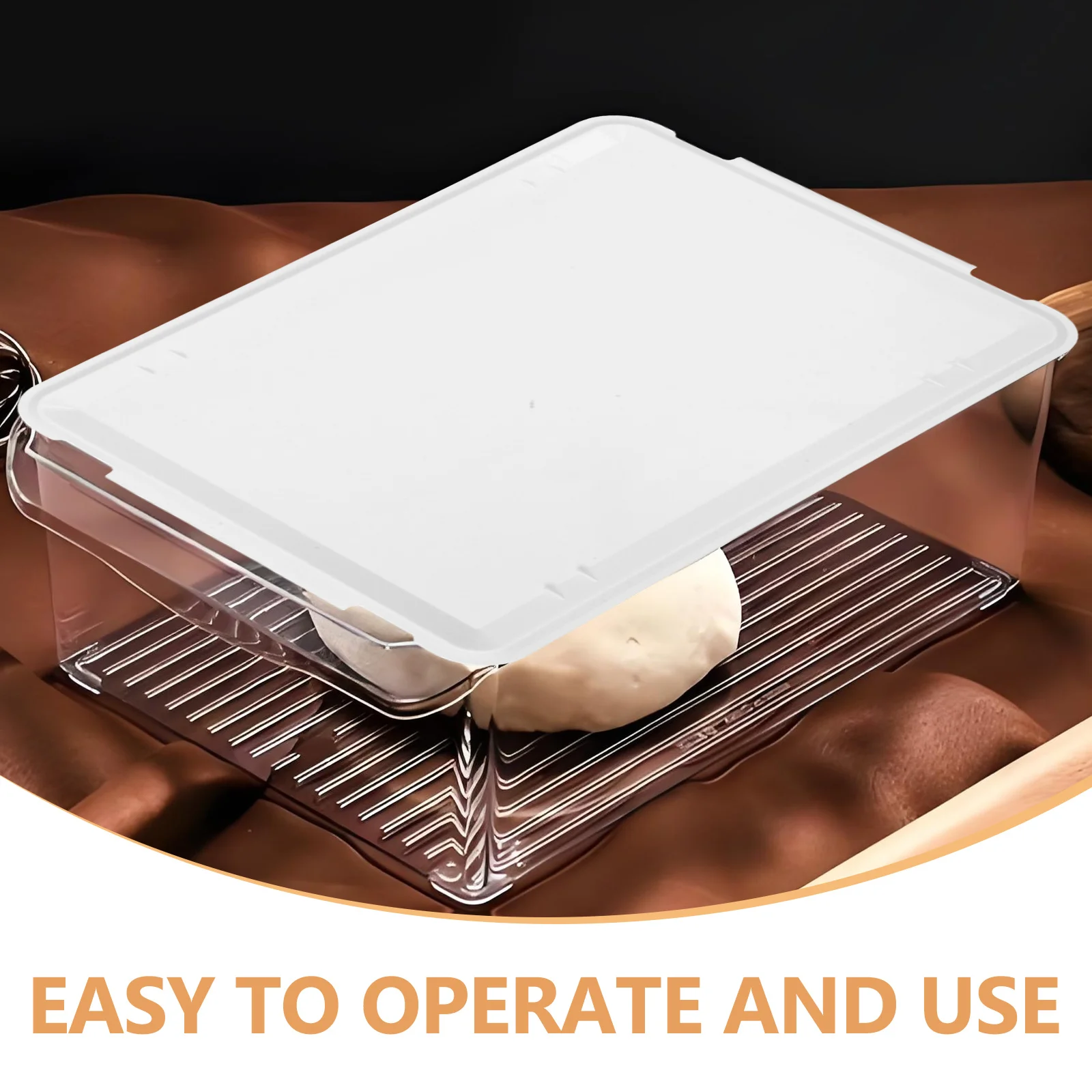 تكويم العجين التدقيق غطاء صندوق محكم الخبز التوقف غطاء الحاويات ل بيتزا الخبز الخبز تخزين البيتزا العجين غطاء صندوق تخزين #2