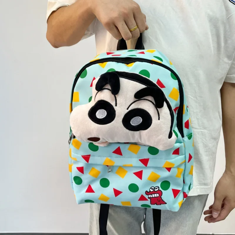 Bandai nuevo lindo crayón niño Shin c-chan mochila dibujos animados crayón niño Shin c-chan gran capacidad chica bolso escolar desplazamientos