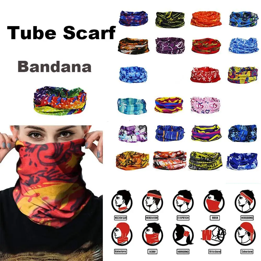 Multifunctional Sunshade Collar Sports Accessories Bib Headdress Magic Tube Scarf Gaiter Tube Bandana Face Neck Turban