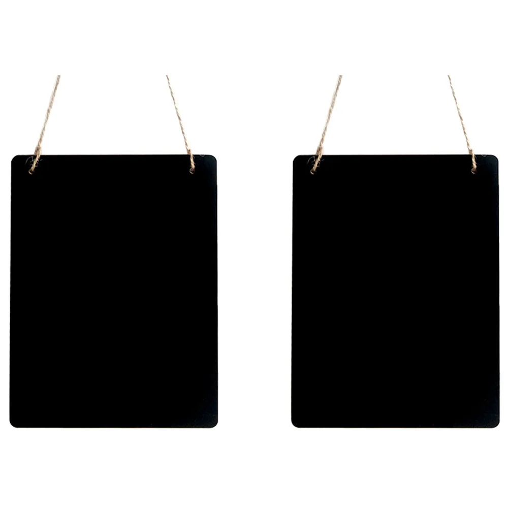 2 قطعة سبورة خشبية صغيرة مزدوجة الجوانب سبورة معلقة للاستخدام المنزلي والمكتب والمطعم سبورة صغيرة #6