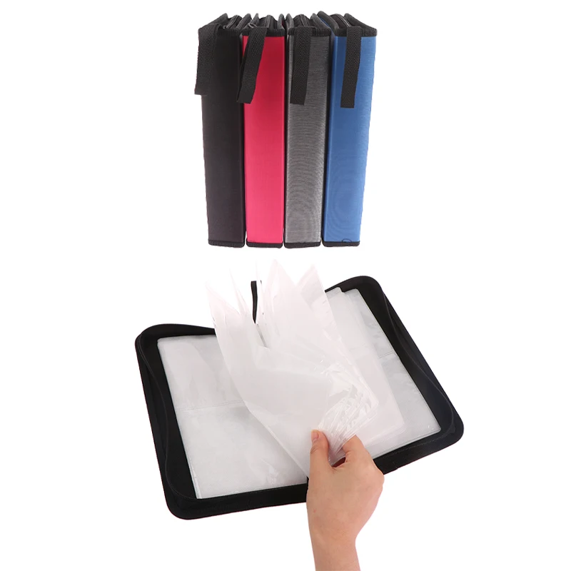 Carry Box Handbag With Zipper Album Organizer 80-Sheets Car CD Case Disc Dvd Storage Bag Sleeves Holder Case