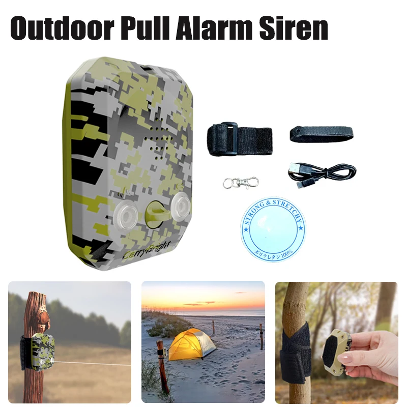 

Camping Travel Alarm, Wire Trigger Alarm Device,Portable Trigger Wire Alarms Camping Trigger Wire Alarm Device Security Alert