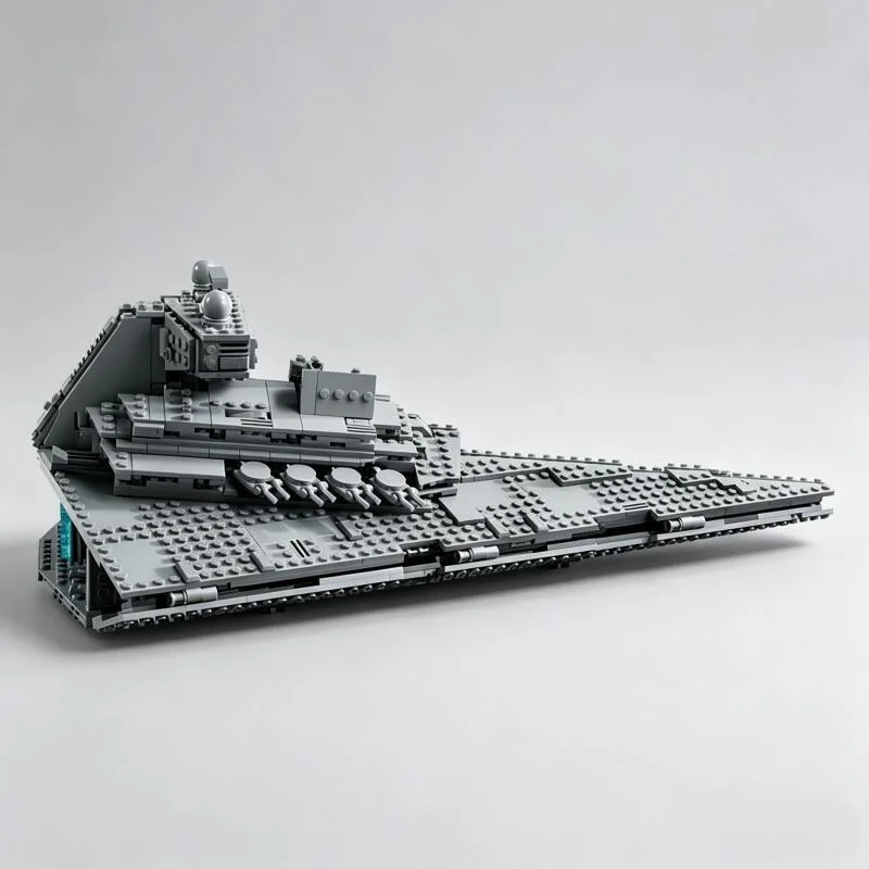 Big Sale 1555Pcs  Space Battleship Building Block Set,  Starship Model Kit, Science Fiction Military Warship Bricks view 4