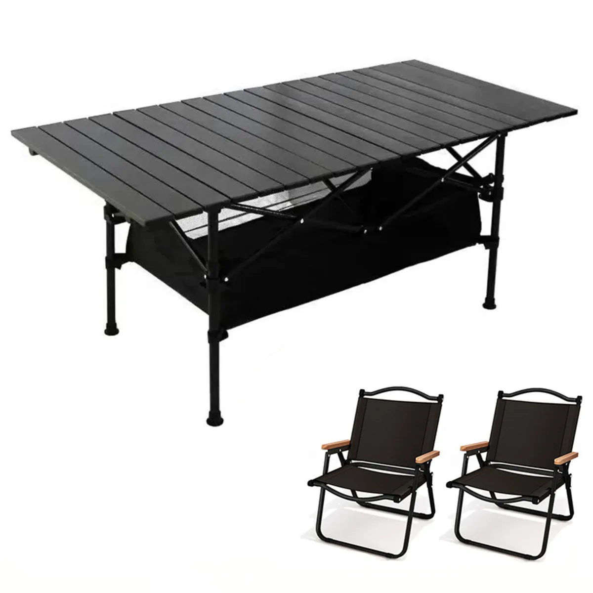 Outdoor folding tables and chairs Barbecue camping table stall folding square table Chicken rolls table picnic tables and chairs