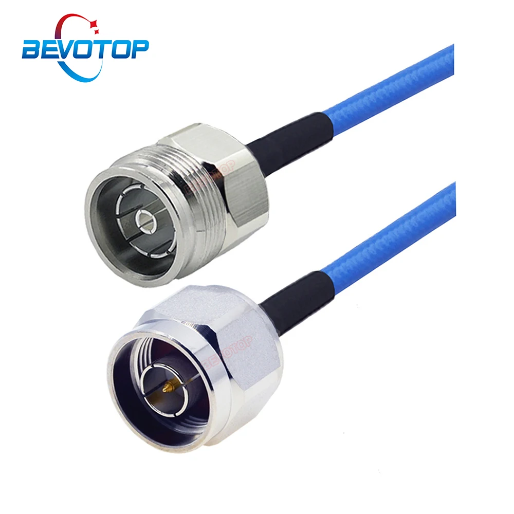 

RG402 4.3-10 Mini DIN Jack Female to N Male Plug Blue RG-402 141 Semi-Flexible Cable 50 Ohm RF Coaxial Pigtail Extension Jumper