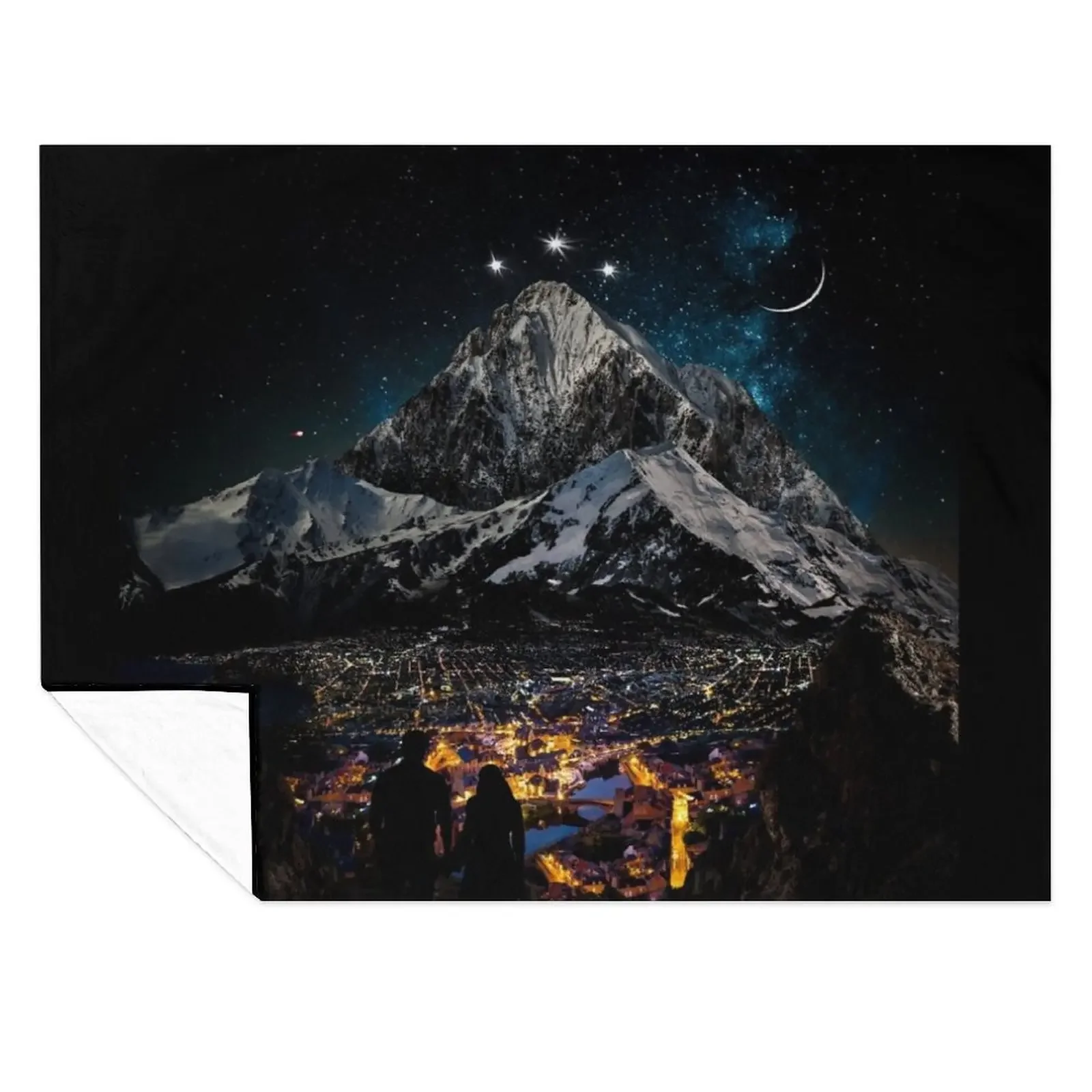

Velaris - City of Starlight, Court of Dreams WITH TEXT Throw Blanket Decorative Beds Luxury Designer Baby Hairy Blankets