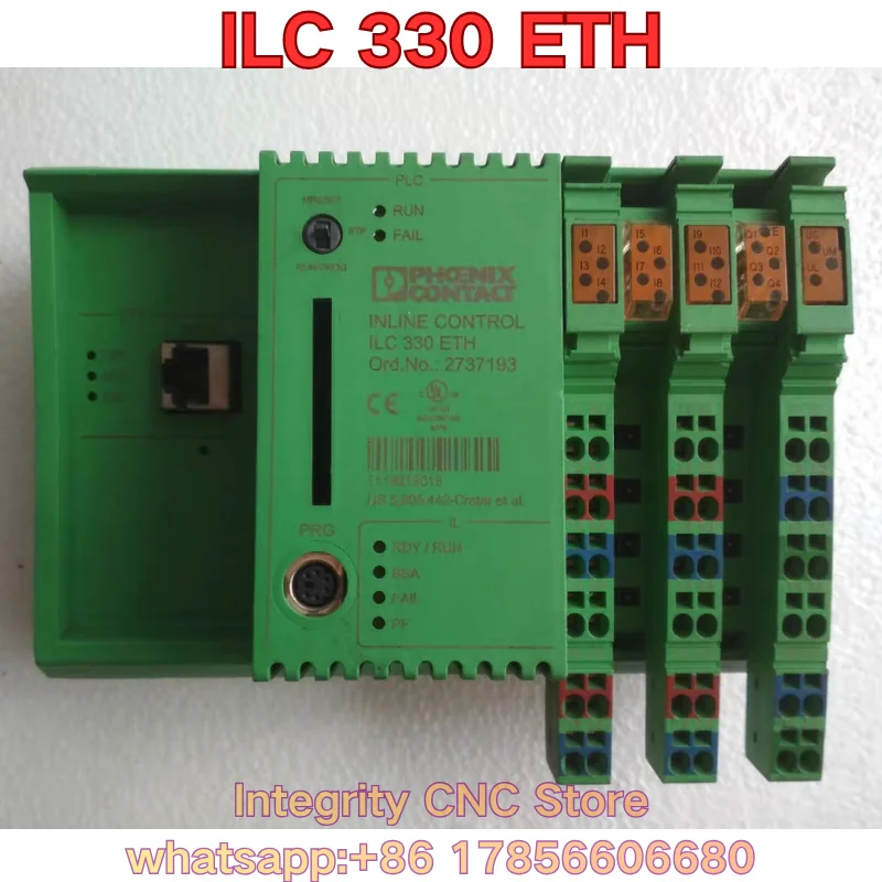 Second-hand INLINE CONTROL ILC 330 ETH  ILC 330 ETH PLC module 2737193 functional test is normal