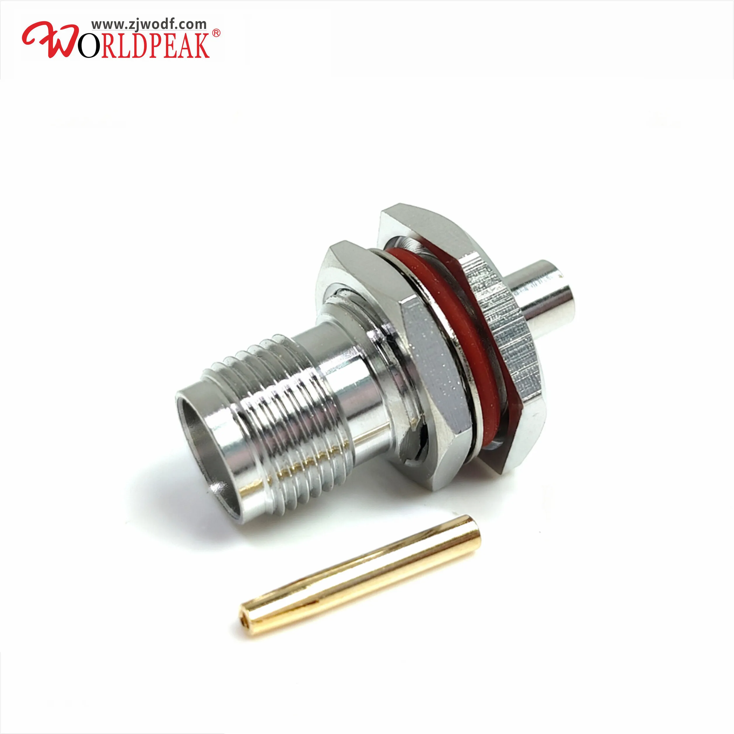 Free shipping 5pcs TNC female bulkhead straight connector for RG402 cable