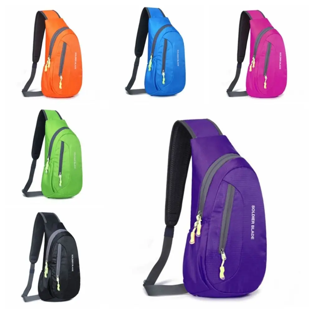 Bolsa de lona, bolso cruzado de nailon, riñonera ligera resistente al desgaste, bolso de hombro impermeable con cremallera YKK para mujer