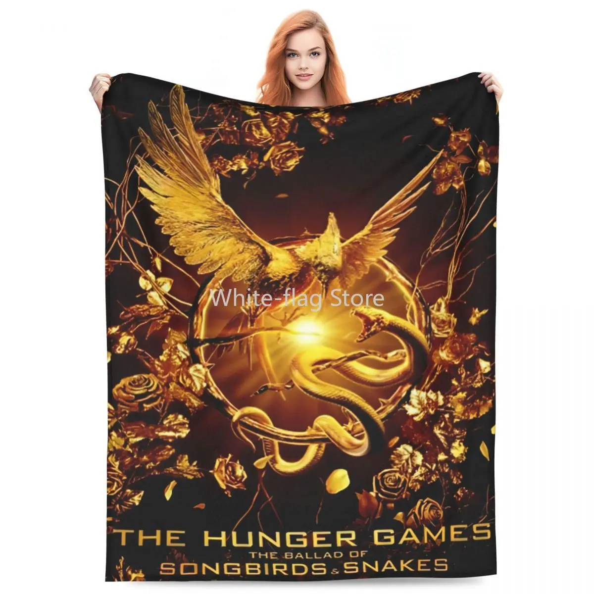 

The Hunger Games The Ballad Of Songbirds & Snakes Blanket Fleece Printed Cozy Lightweight Throw Blanket for Sofa Couch Bedspread