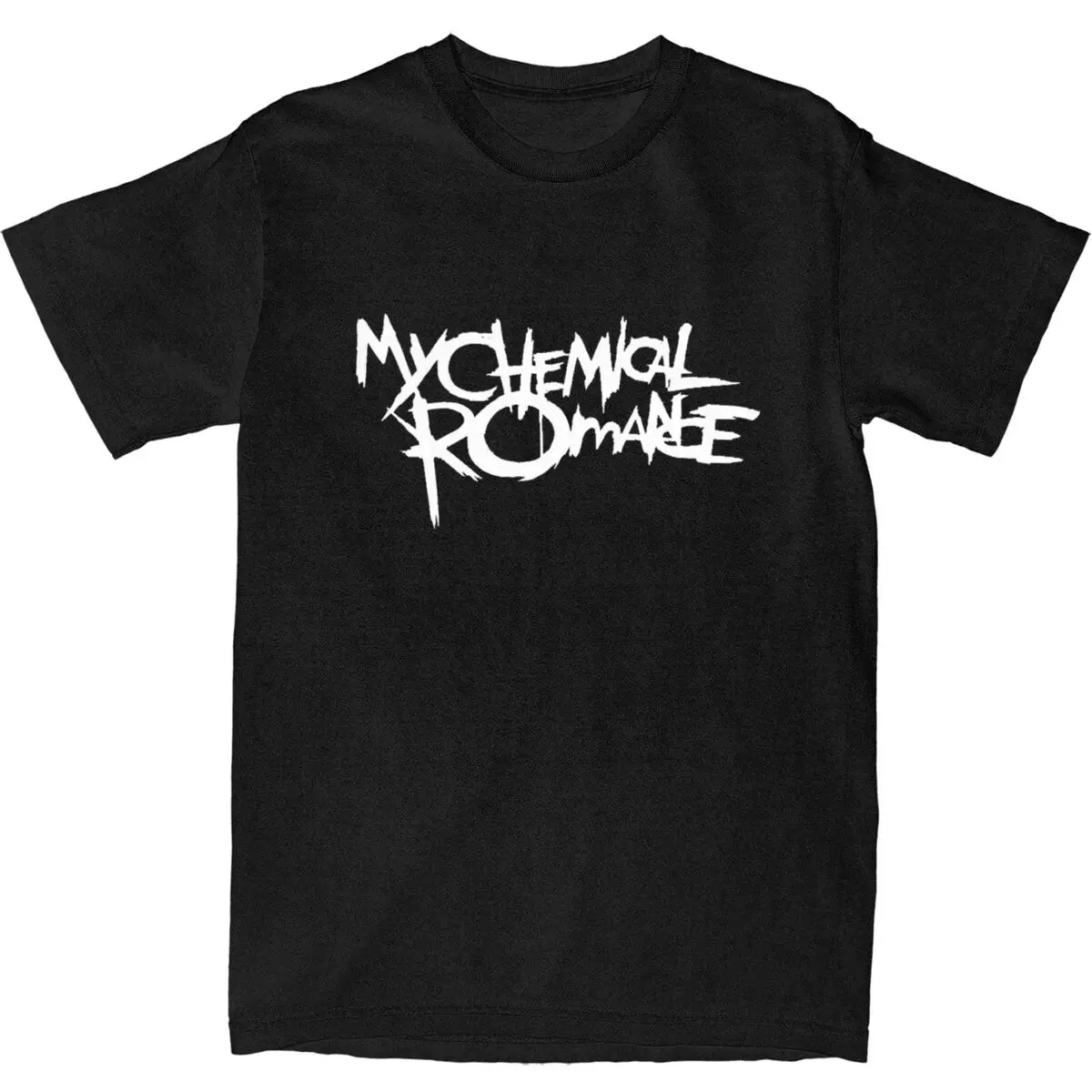 My Chemical Romance T Shirt Mcr Band Logo Fashion T-Shirts Short Sleeve Vintage Tshirt Beach Cotton O-Neck 4XL 5XL 6XL Clothing