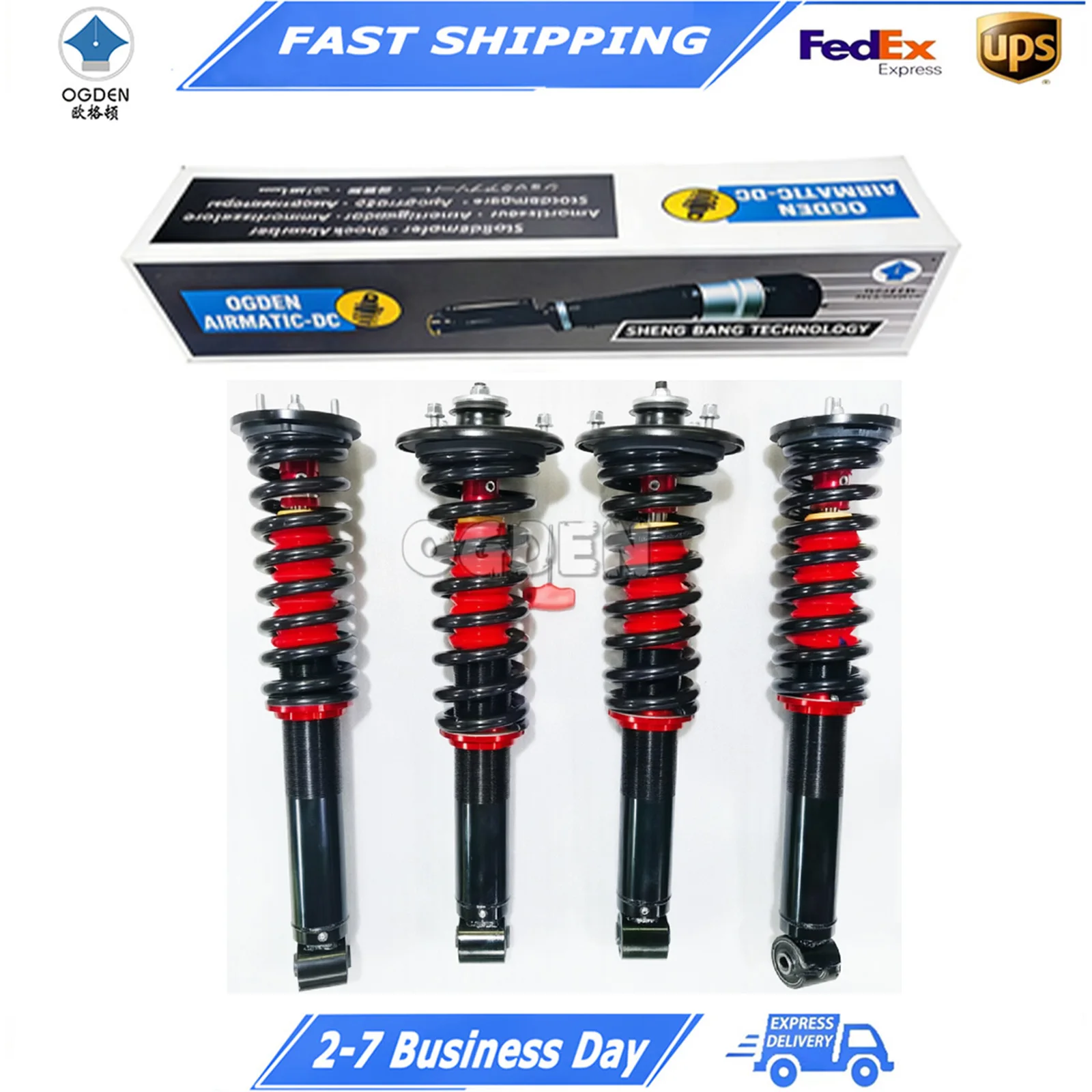 OGDEN Fit Land Rover D3 L319 D4 RR Vogue RR Sport L322 Air shock upgrade to coil spring/hydraulic shock
