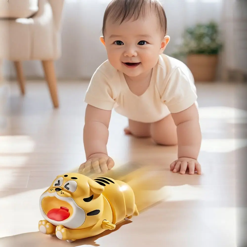 클라이밍 타이거즈 시계태엽 장난감 움직이는 인터랙티브 동물 타이거즈 윈드업 장난감 귀여운 만화 타이거즈 시계태엽 모델 유치원용