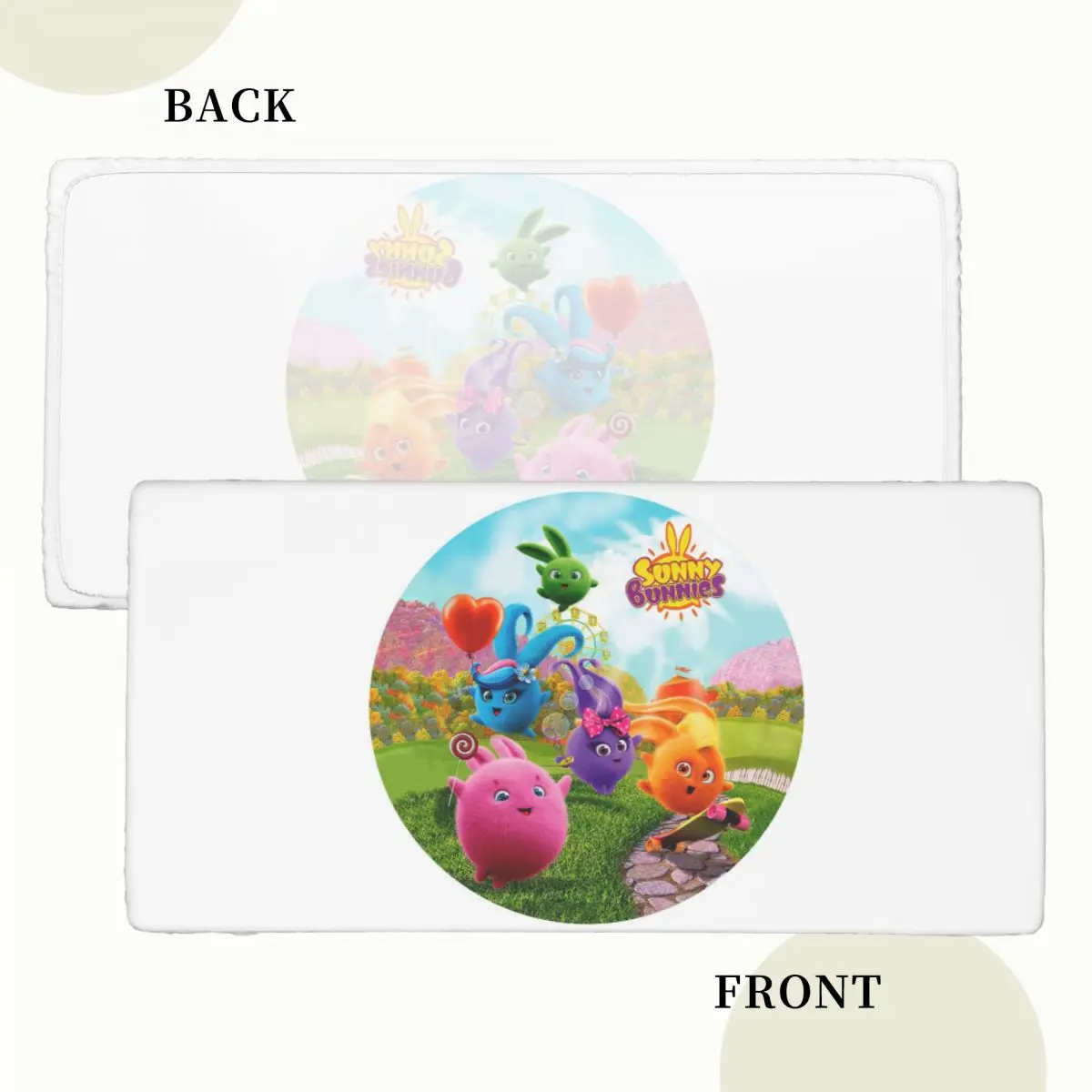 Sunny Bunnies Anime Cartoon Custom Rectangular Tablecloth Oilproof Table Cover for Festival Party Decorations Table Cloth