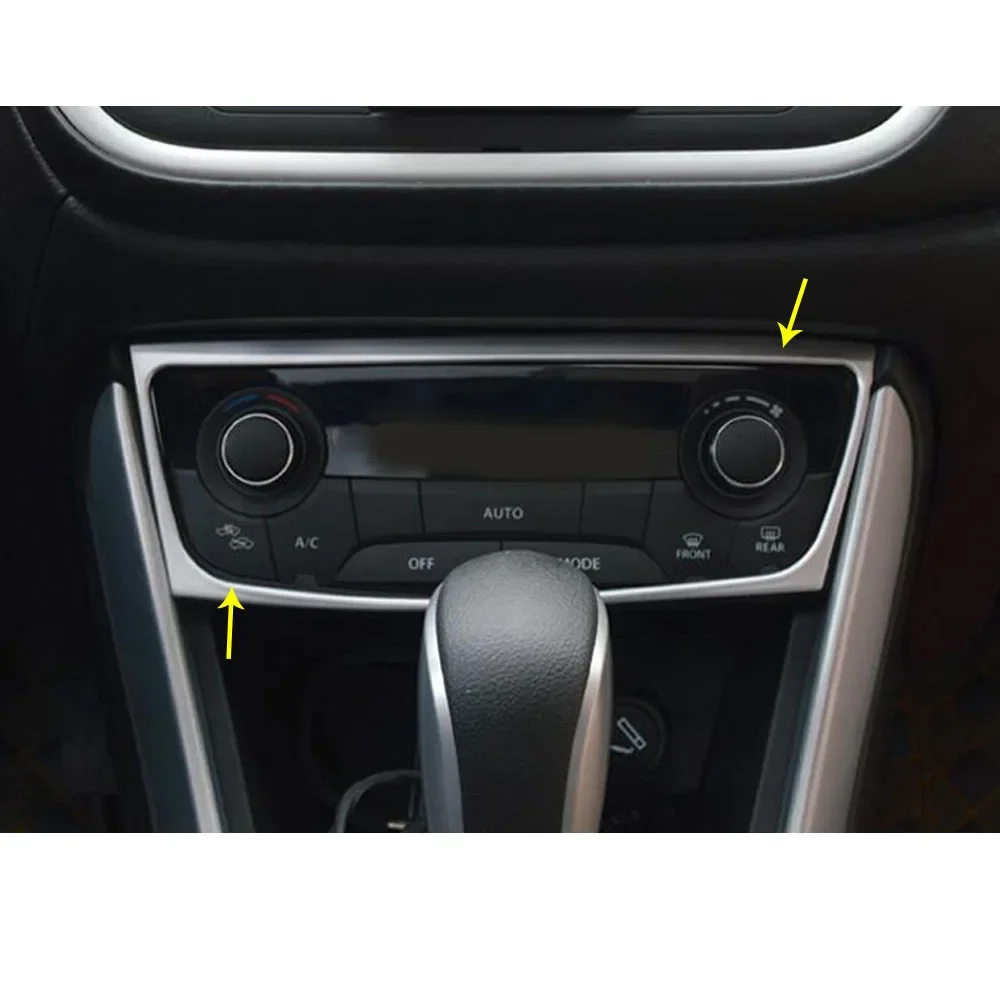 For Suzuki Sx4 S-cross 2014 2015 2016 2017 2018 3d Stickers Abs Console Air-condition Volume Switch Panel Frame Lamp Auto Parts