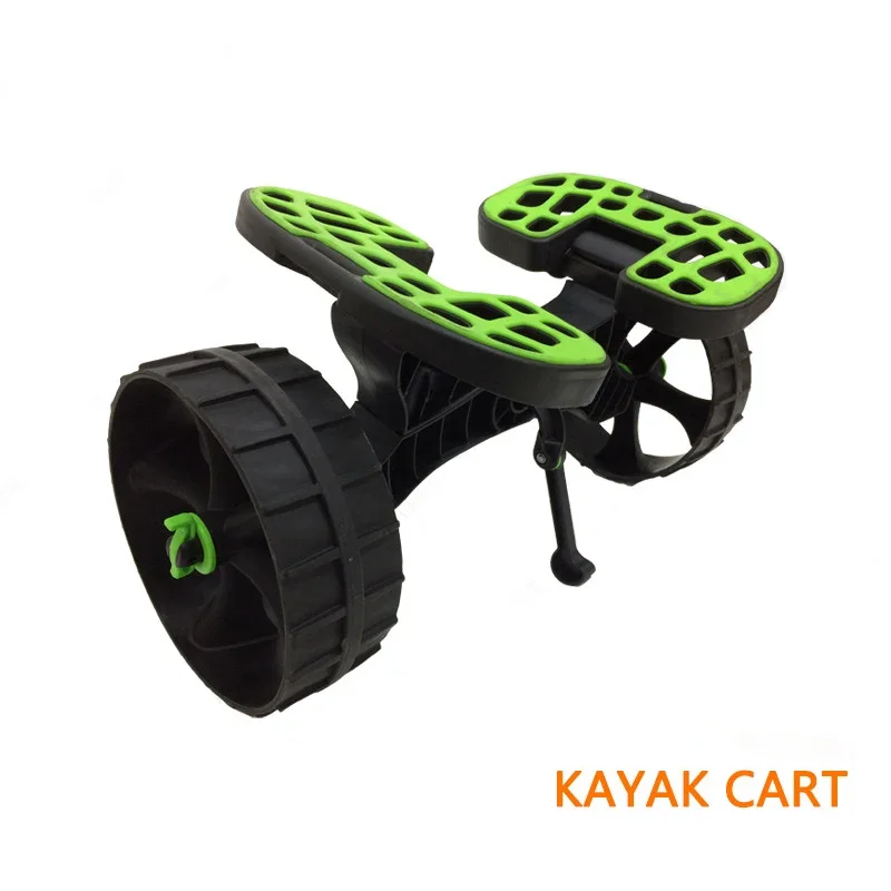 

Kayak or Canoe Trolley Cart 2-Wheel Small Fishing Boat Transport Mount Car Surf Board Plastic Single Beach Board Cart Trolley