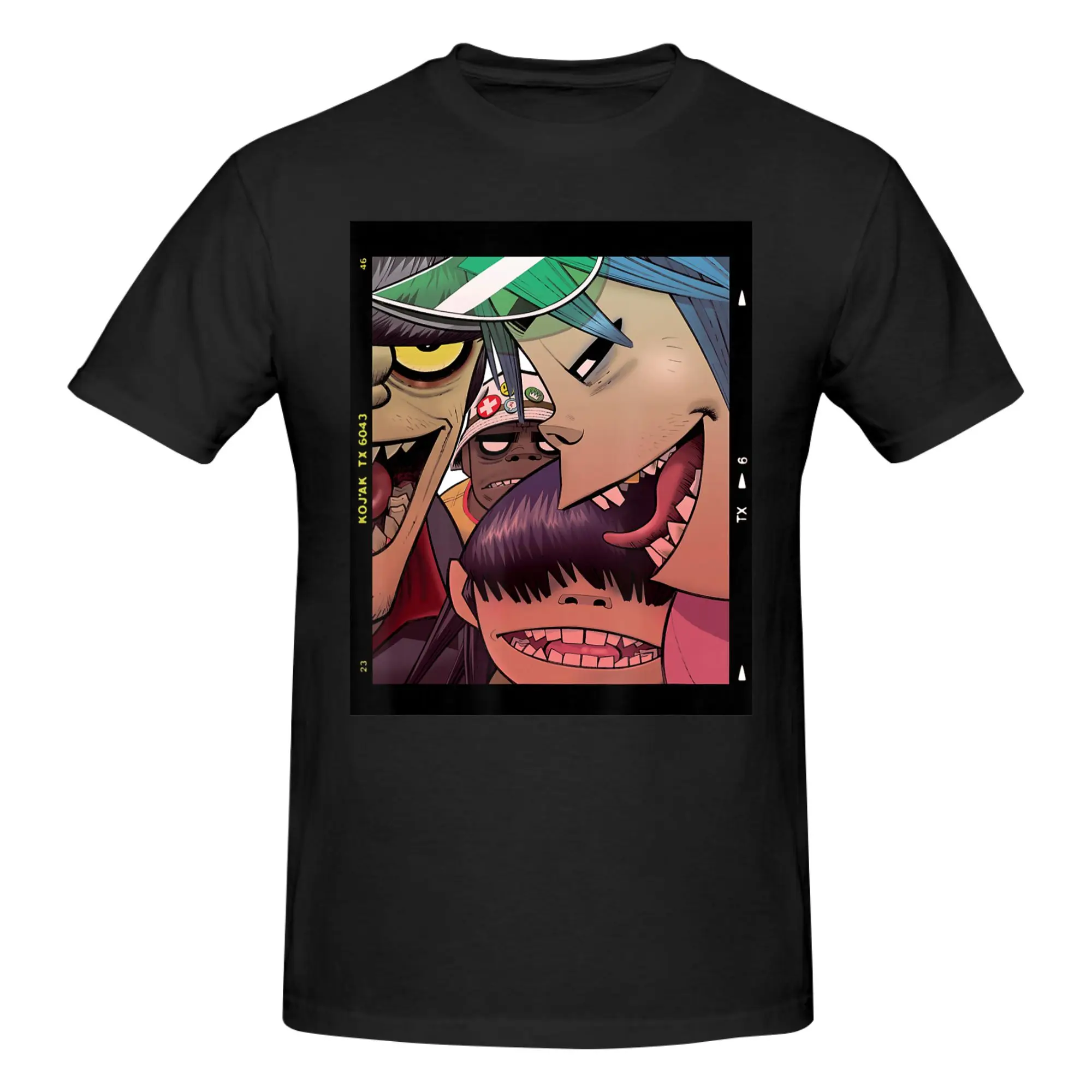 1 Stück Russel Hobbs Lustiges T-Shirt aus 100 % Baumwolle G-Gorillaz Rock Band Tops T-Shirts für Männer