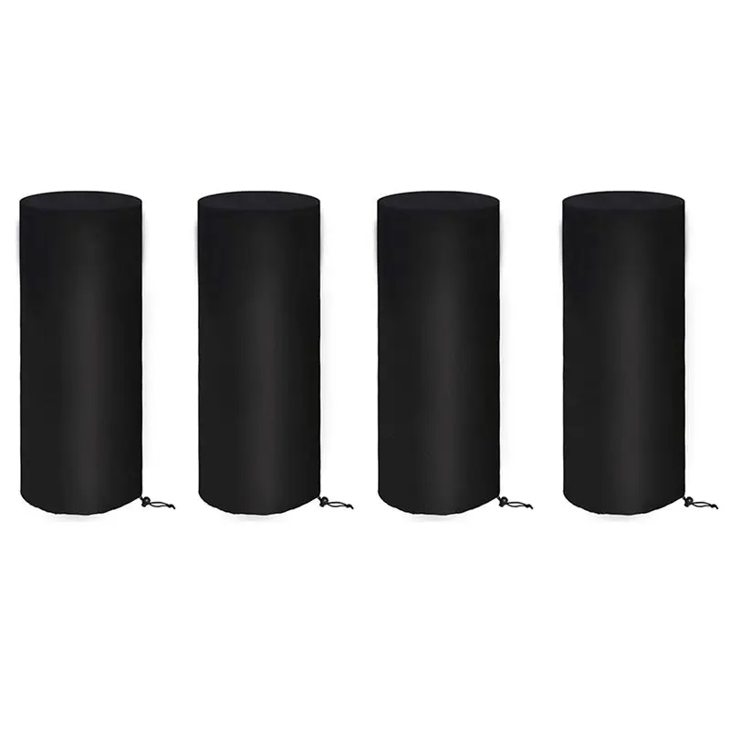 Hot Sale-4X Patio Heater Covers Waterproof Outdoor Heater Cover 210D Oxford Waterproof, Windproof, Protection Around 50X50X120 C
