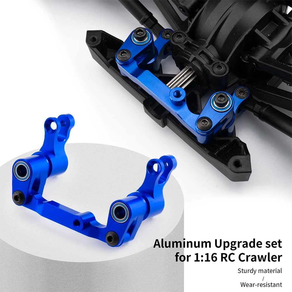 TRINOOD Aluminum Alloy Steering Assembly for 1/16 T-raxxas Mini Maxx 2S RC Car Upgrade Parts