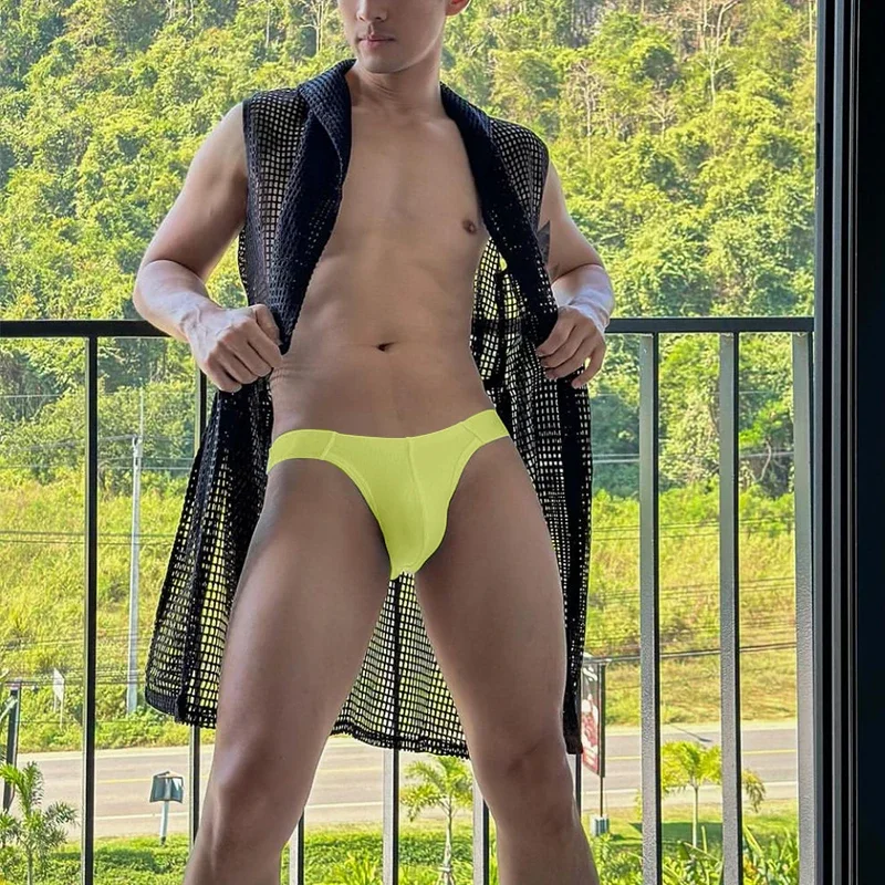 ADANNU Men‘s High-Cut Briefs Low-Rise Lifting Shaping Enhanced Pouch Trendy Underwear