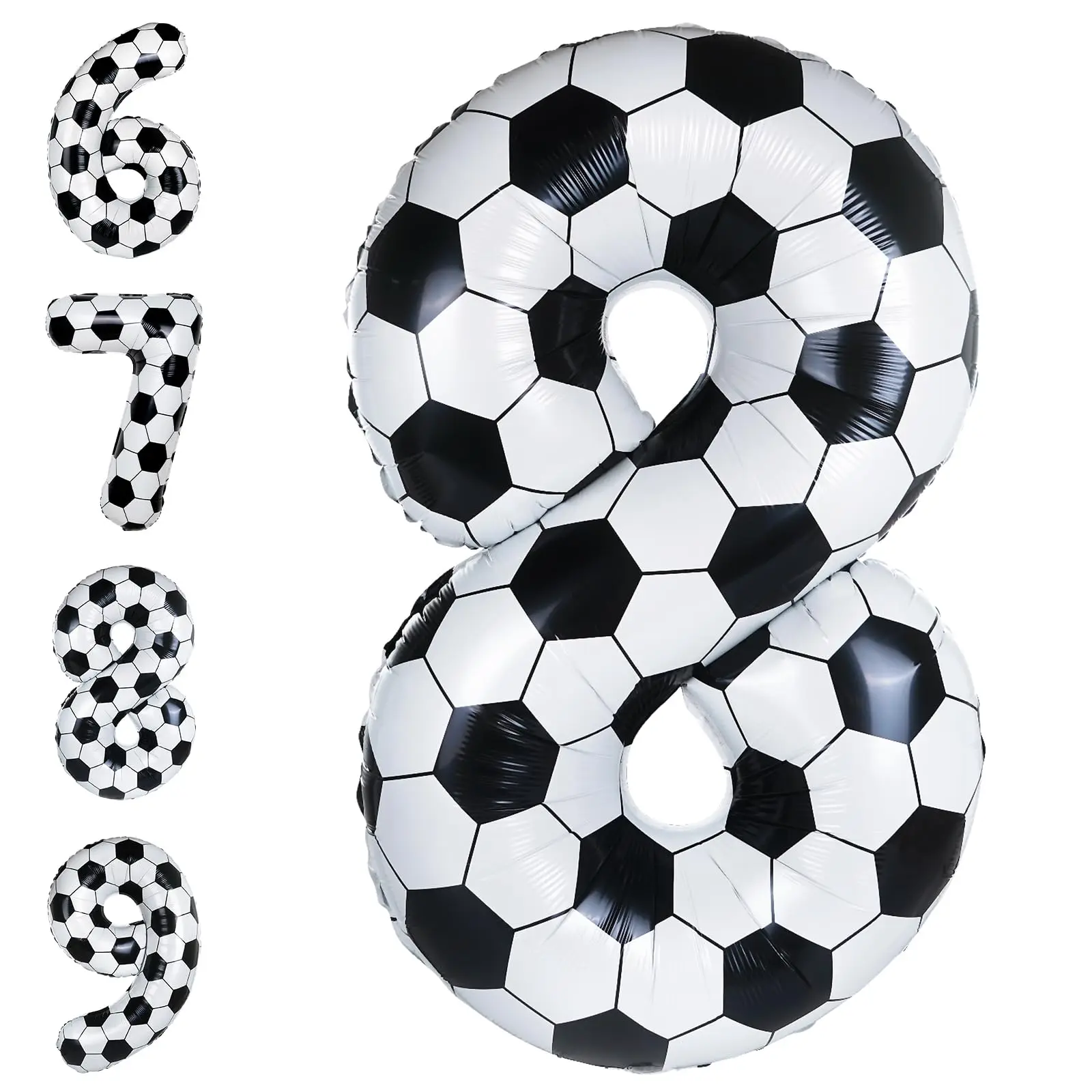 40 inch voetbalnummer folie ballon 0-9 voetbal thema verjaardag decoratie grote helium ballonnen kinder jongens verjaardag benodigdheden