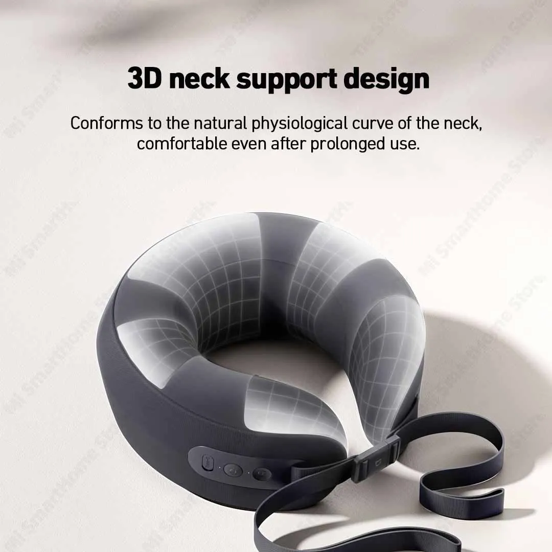 Xiaomi Mi Smart Neck Pillow Massager, Shiatsu Massage Heating 5-Zone Support Removable Washable Cover Mi Home App NFC