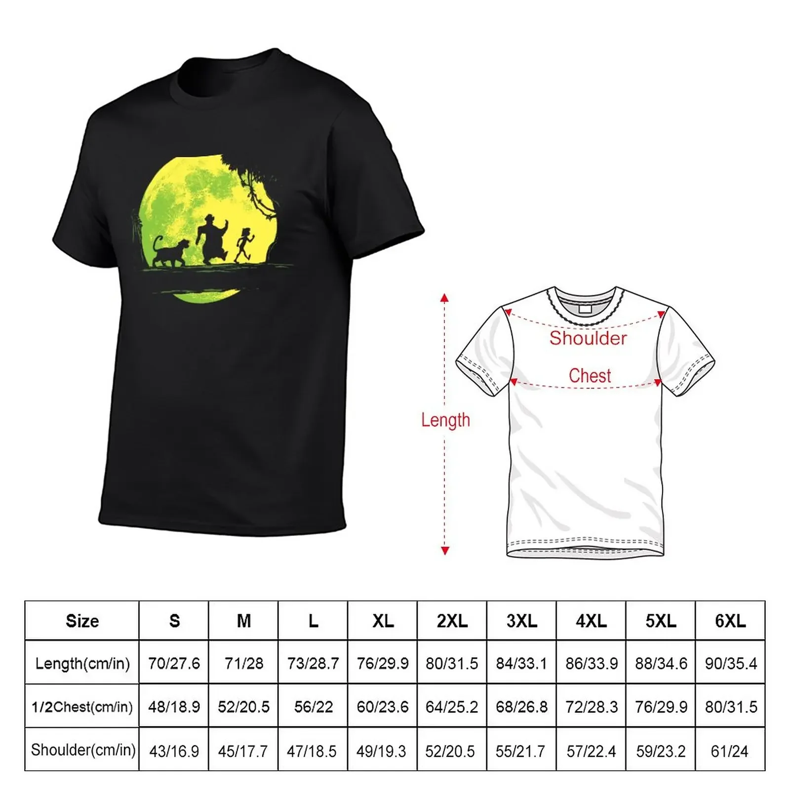 New Jungle Moonwalk T-Shirt korean fashion sweat shirts workout shirts for men